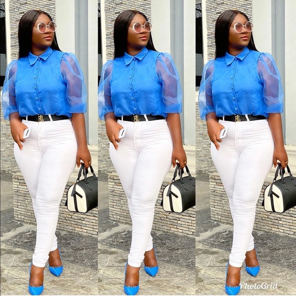 Zara Tops Zara Organza Blouse With Full Sleeves Poshmark